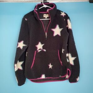 LIV Outdoor Pullover Size Small Sherpa Stars Thick